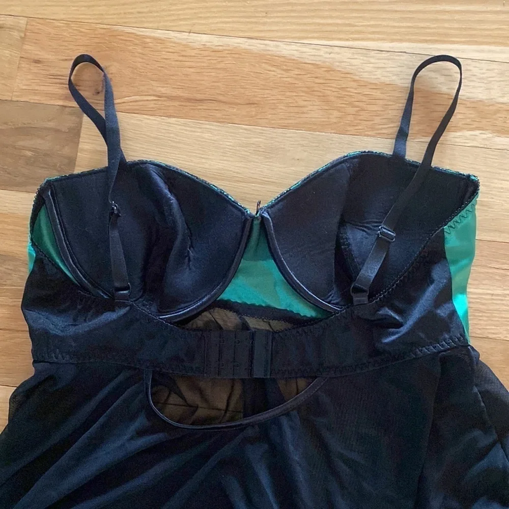Coquette Babydoll Set Green NWT XL